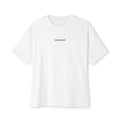 Boxy Tee | Oversized White Streetwear T-Shirt with Inverted Logo — Pineiro