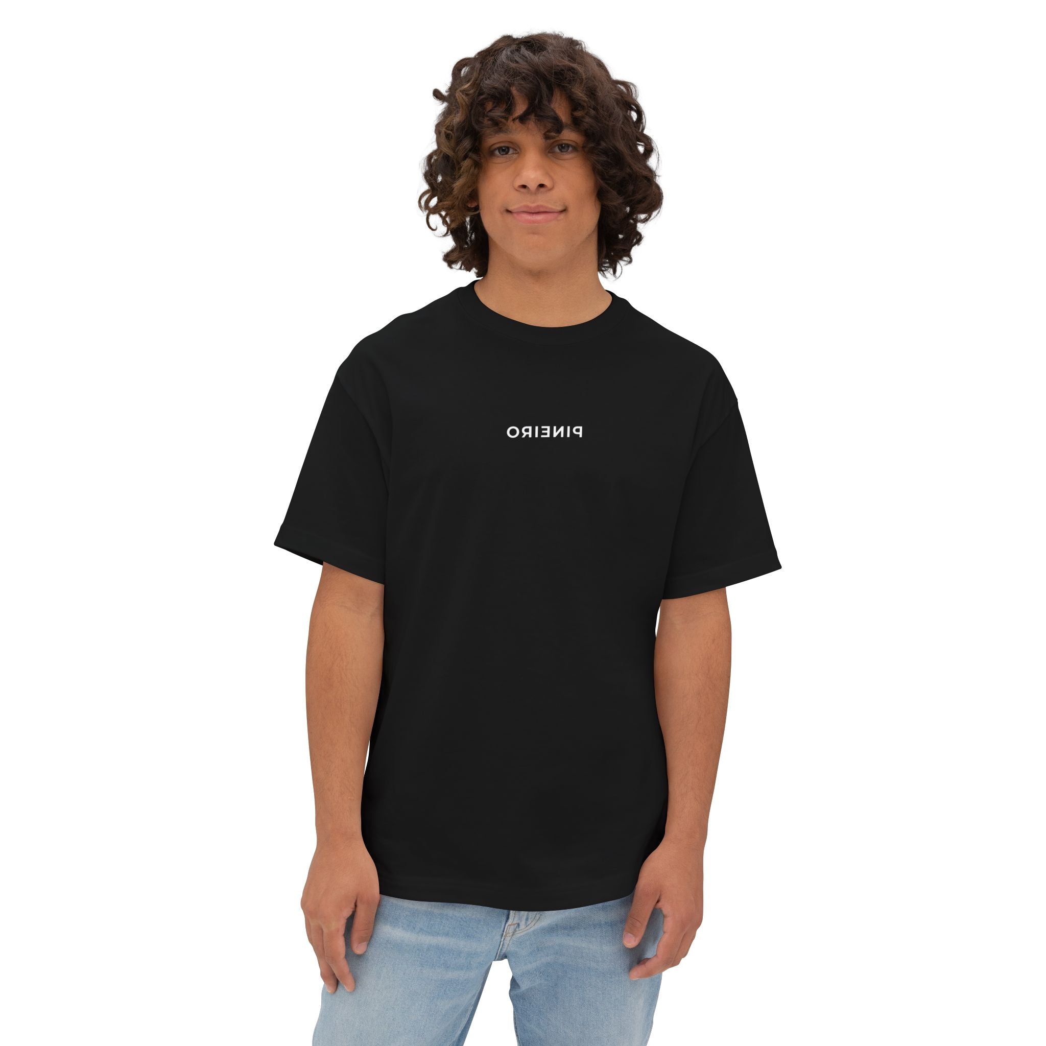 Boxy Tee | Oversized Streetwear T-Shirt with Inverted Logo — Pineiro
